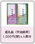 返礼品（宇治銘茶）